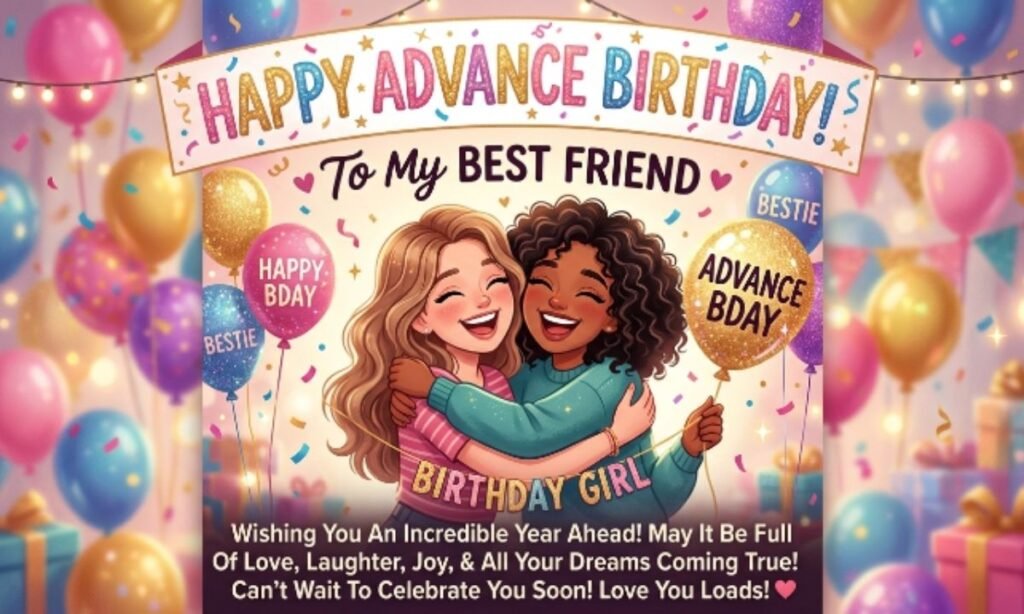 Advance Birthday Wishes For Best Friend