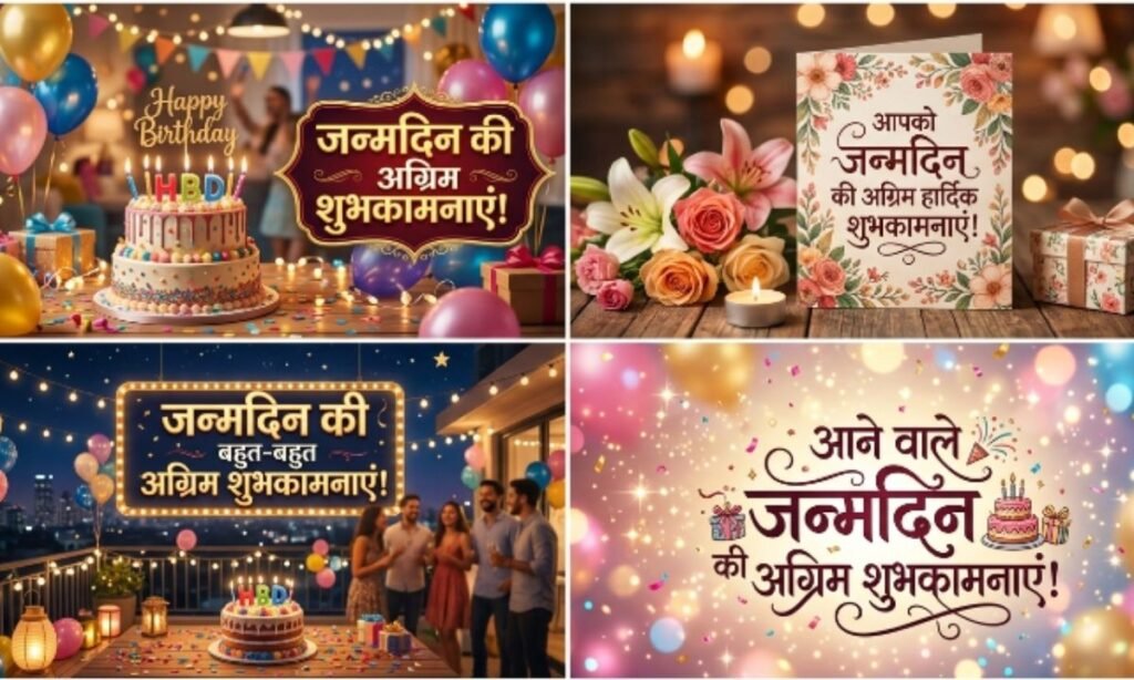 Advance Birthday Wishes in Hindi