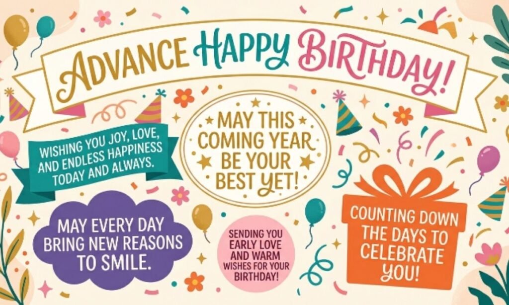 Advance Happy Birthday Wishes Quotes