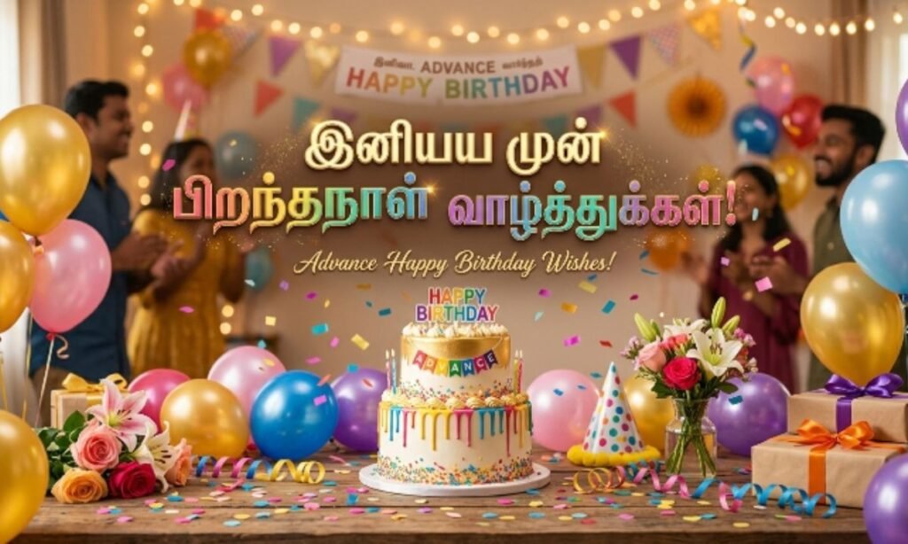 Advance Happy Birthday Wishes in Tamil