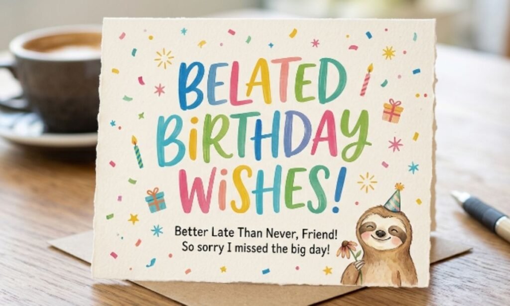 Belated Birthday Wishes for Friend