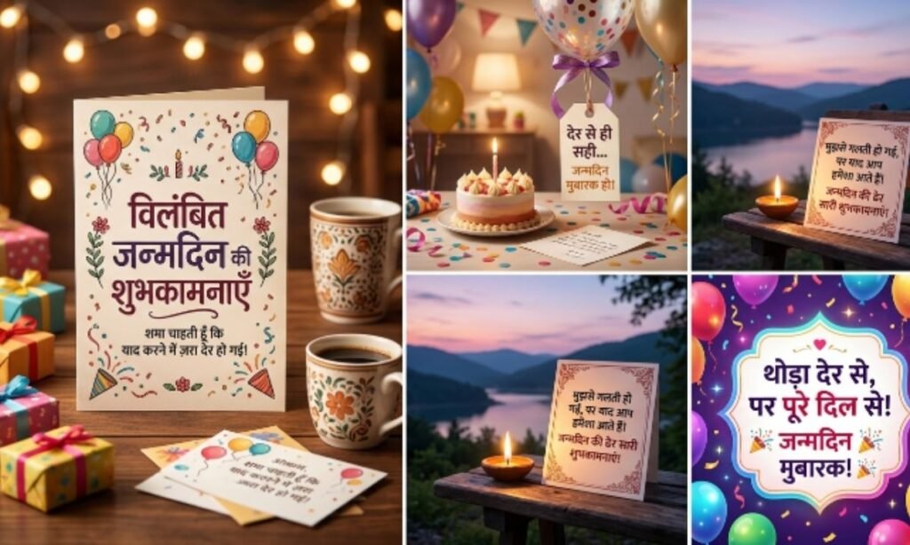 Belated Birthday Wishes in Hindi