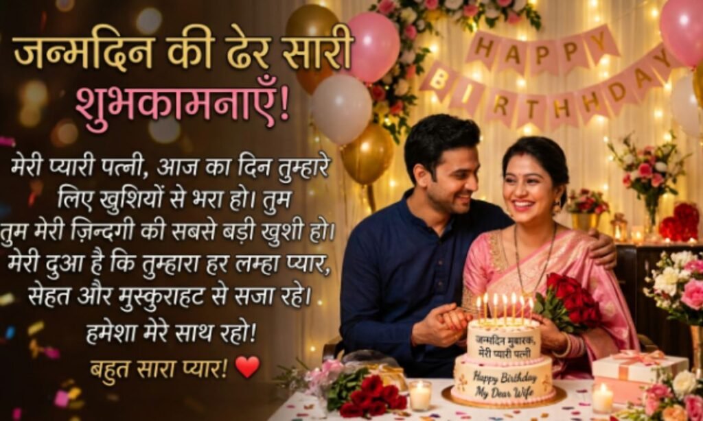Birthday Wishes For Wife in Hindi