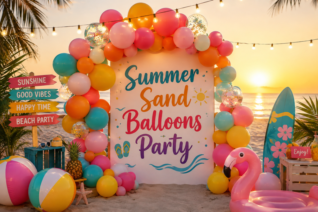 Summer Sand Balloons Party