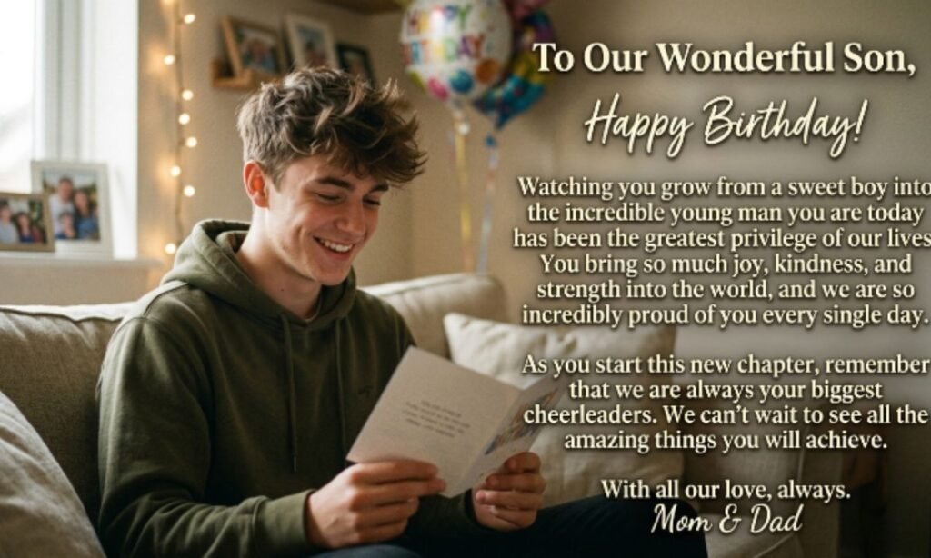 Emotional Birthday Message For Son