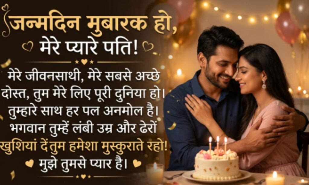 Emotional Birthday Wishes for Hubby in hindi