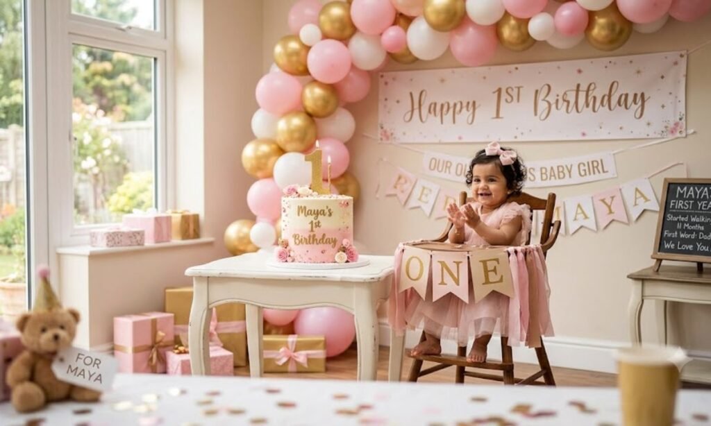First Birthday Wishes for a Baby Girl
