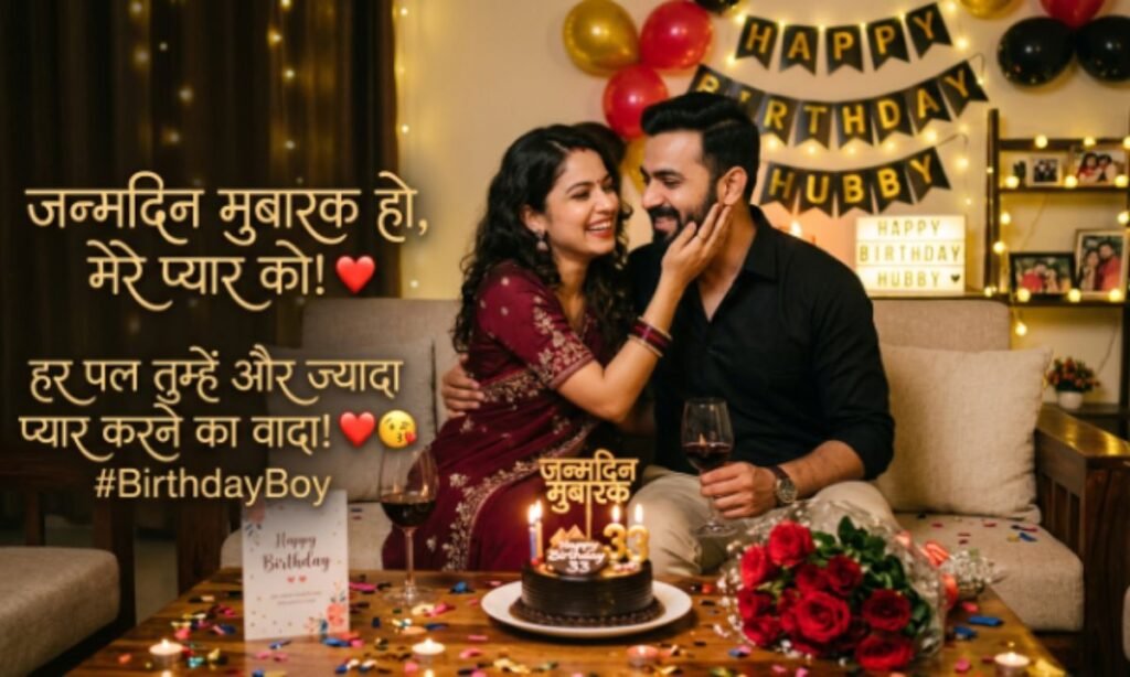 Flirty Birthday Wishes for Hubby in hindi