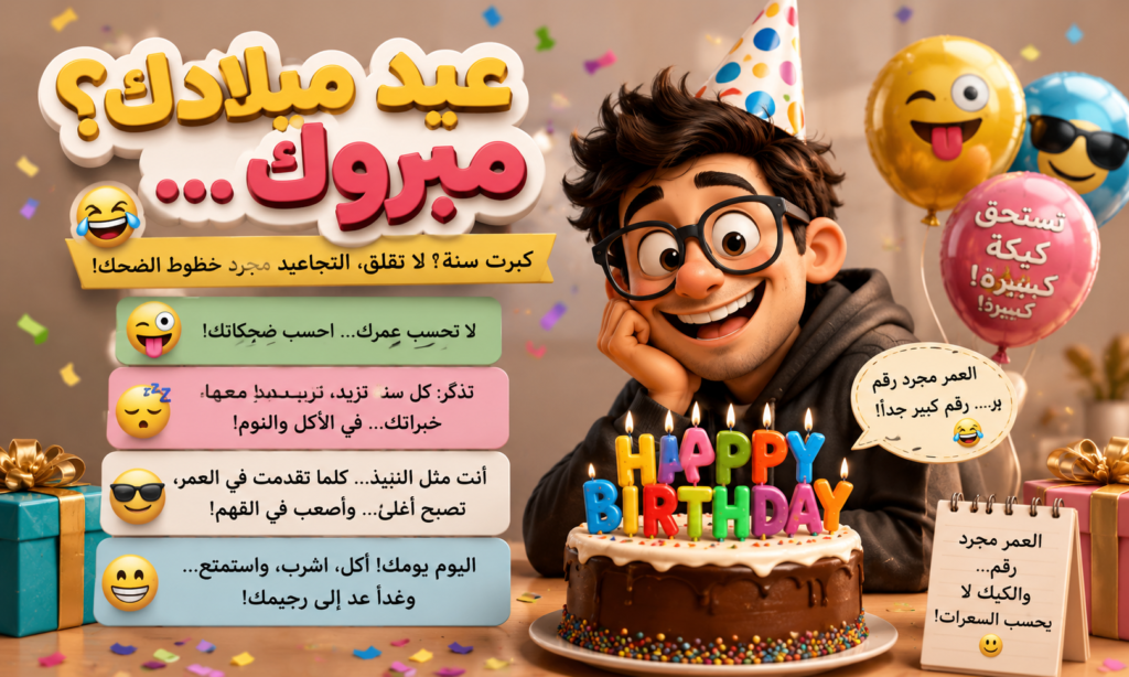 Funny Arabic Wishes for Birthday