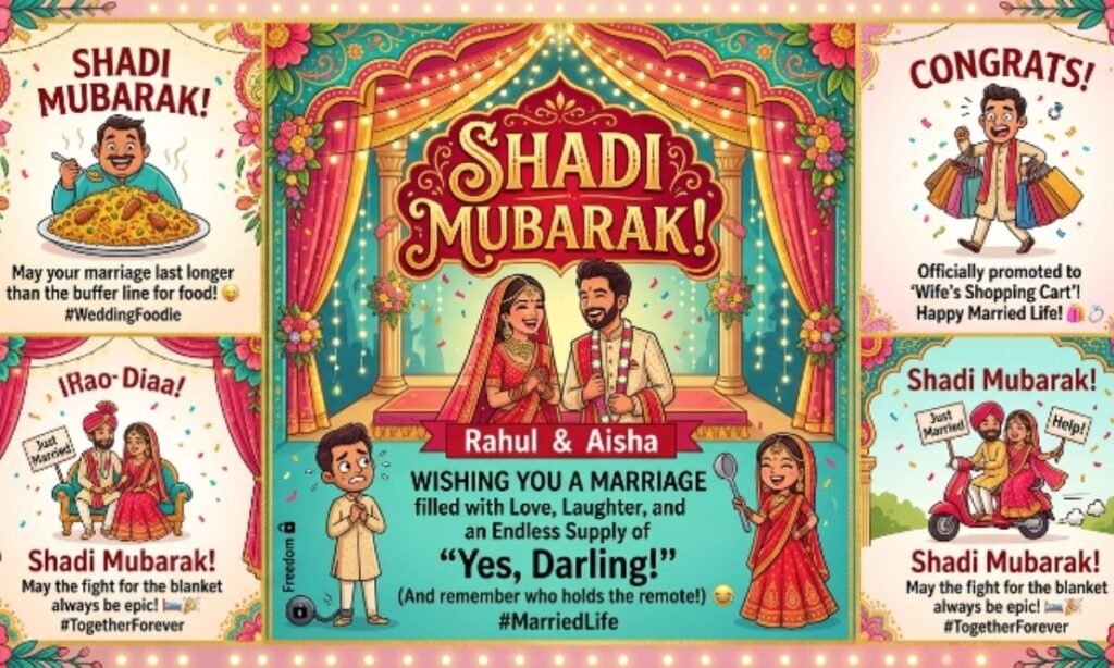 Funny Shadi Mubarak Wishes