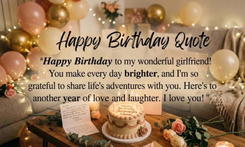 Happy Birthday Quotes for Girlfriend