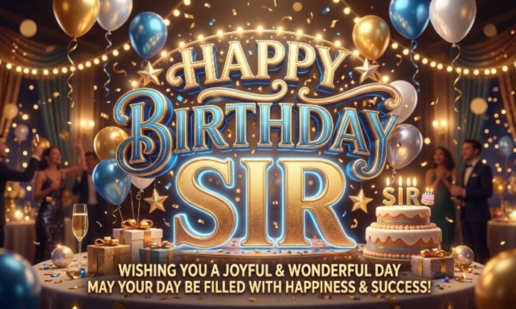 Happy Birthday Sir Wishes in English