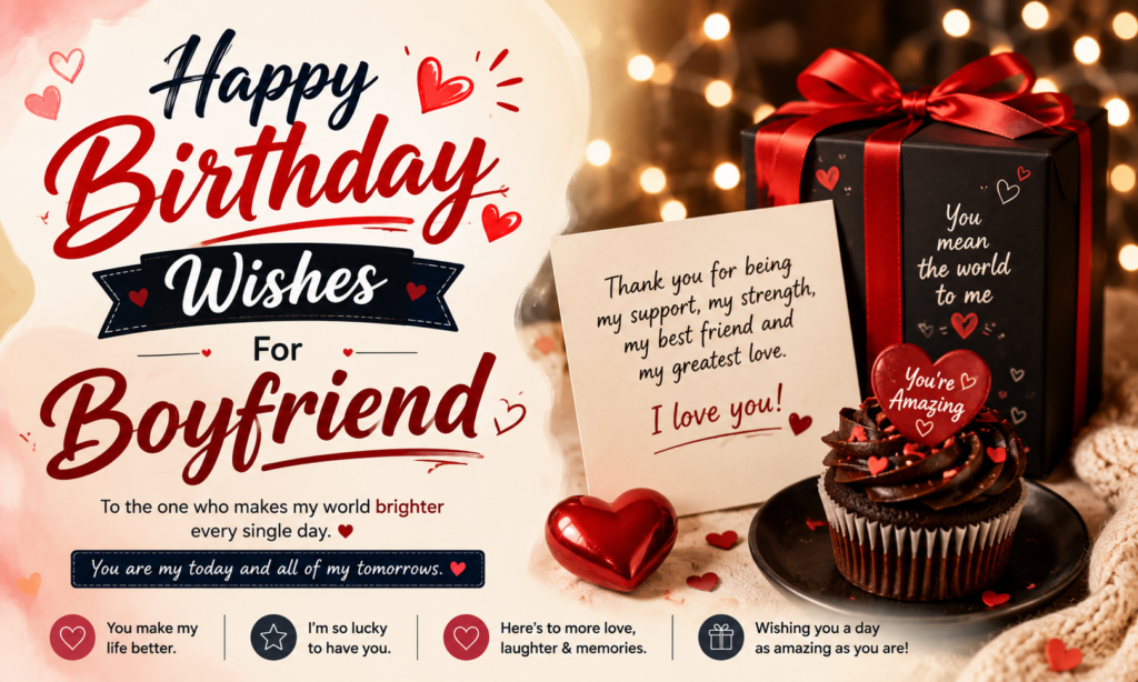 Happy Birthday Wishes For Boyfriend In English