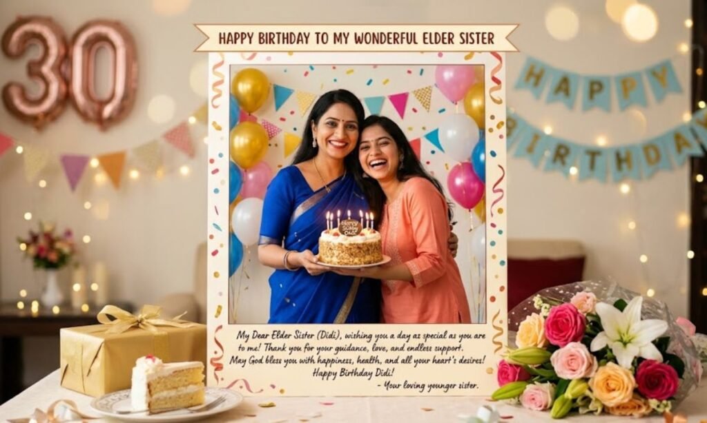 Happy Birthday Wishes For Elder Sister