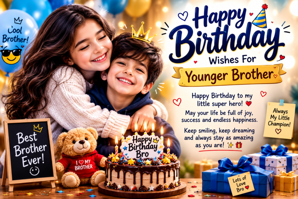 Happy Birthday Wishes For Younger Brother