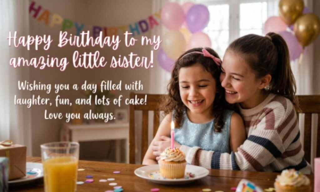 Happy Birthday Wishes For Younger Sister
