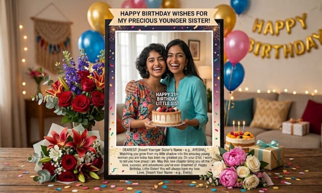 Happy Birthday Wishes For Younger Sister