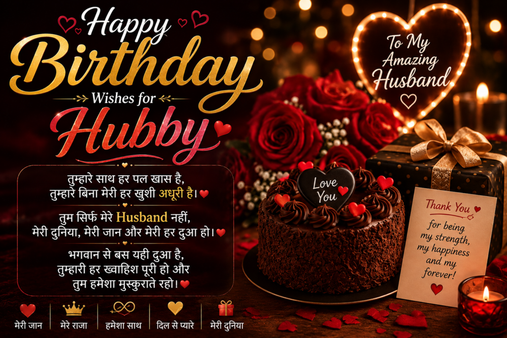 Happy Birthday Wishes for Hubby