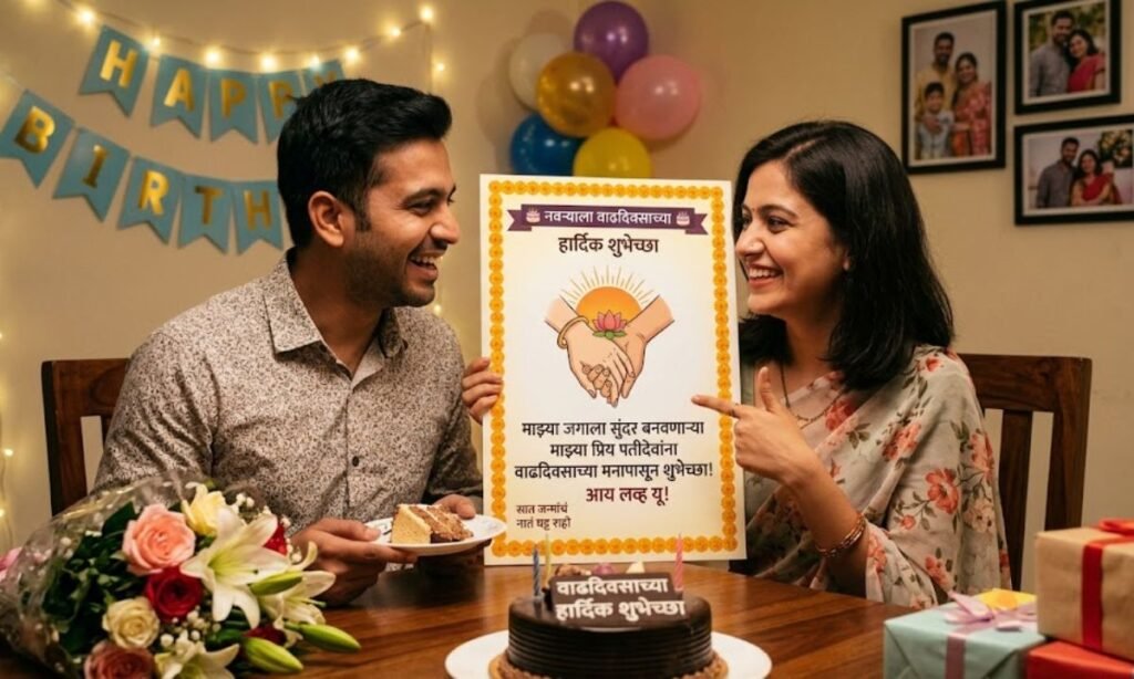 Happy Birthday Wishes for Husband in Marathi