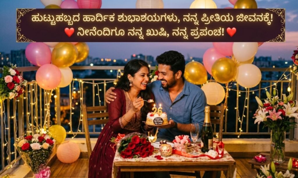 Happy Birthday Wishes for Lover in Kannada