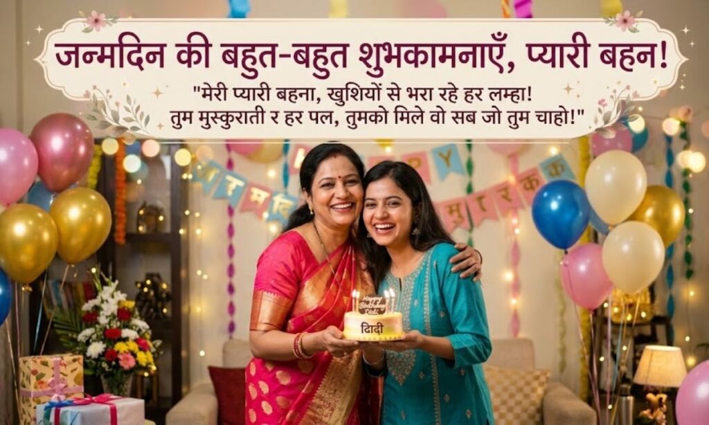 Happy Birthday Wishes for Sister in Hindi