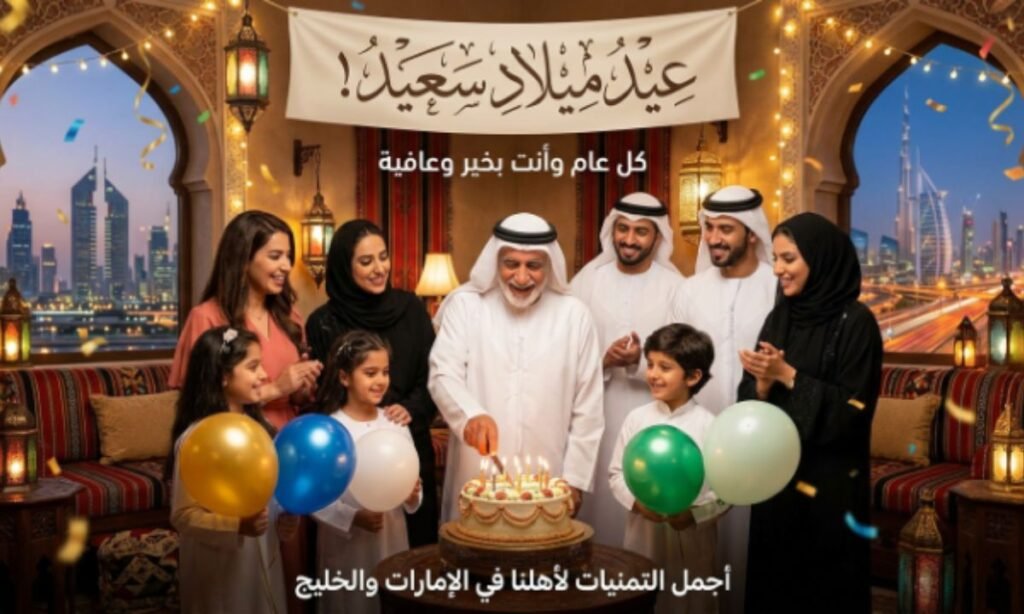 Happy Birthday Wishes in Arabic for UAE and Gulf Residents
