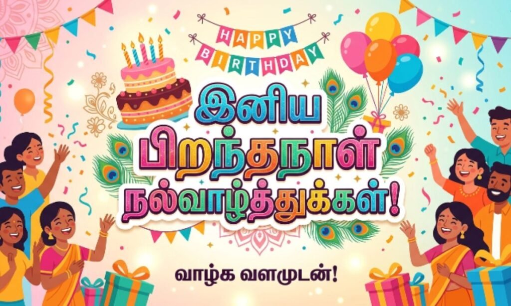 Happy Birthday Wishes in Tamil