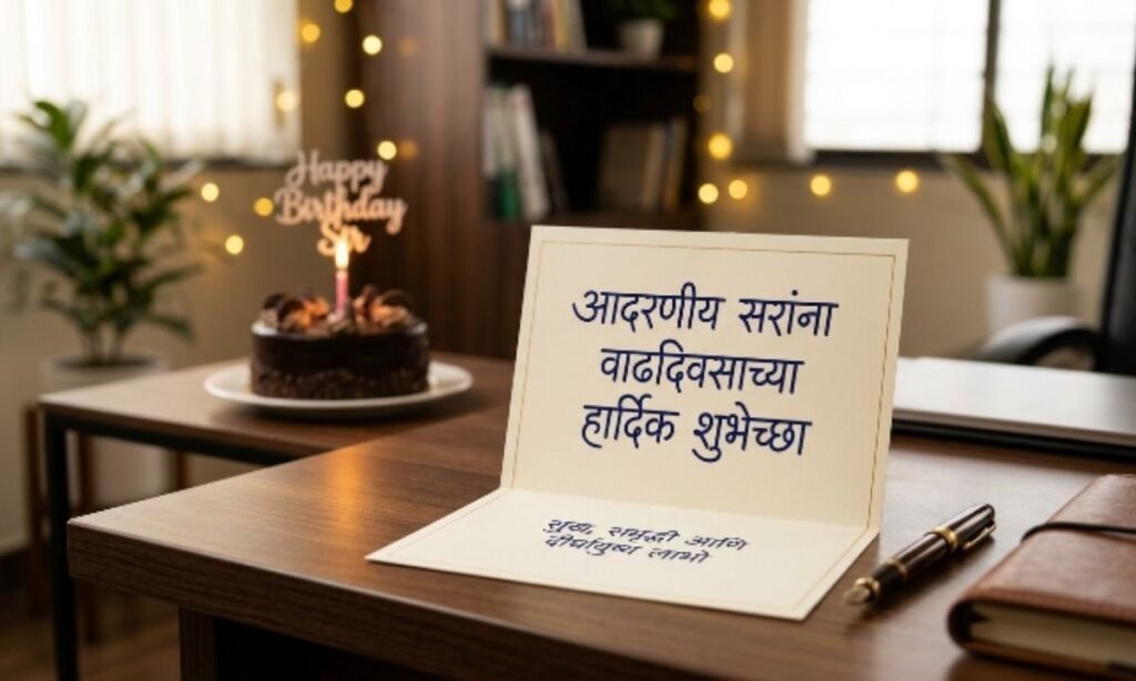 Happy birthday Wishes for Sir in Marathi