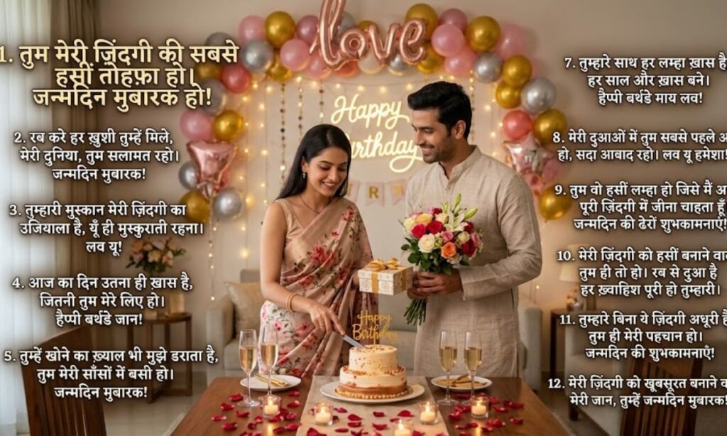 Powerful Birthday Wishes for Wife in Hindi
