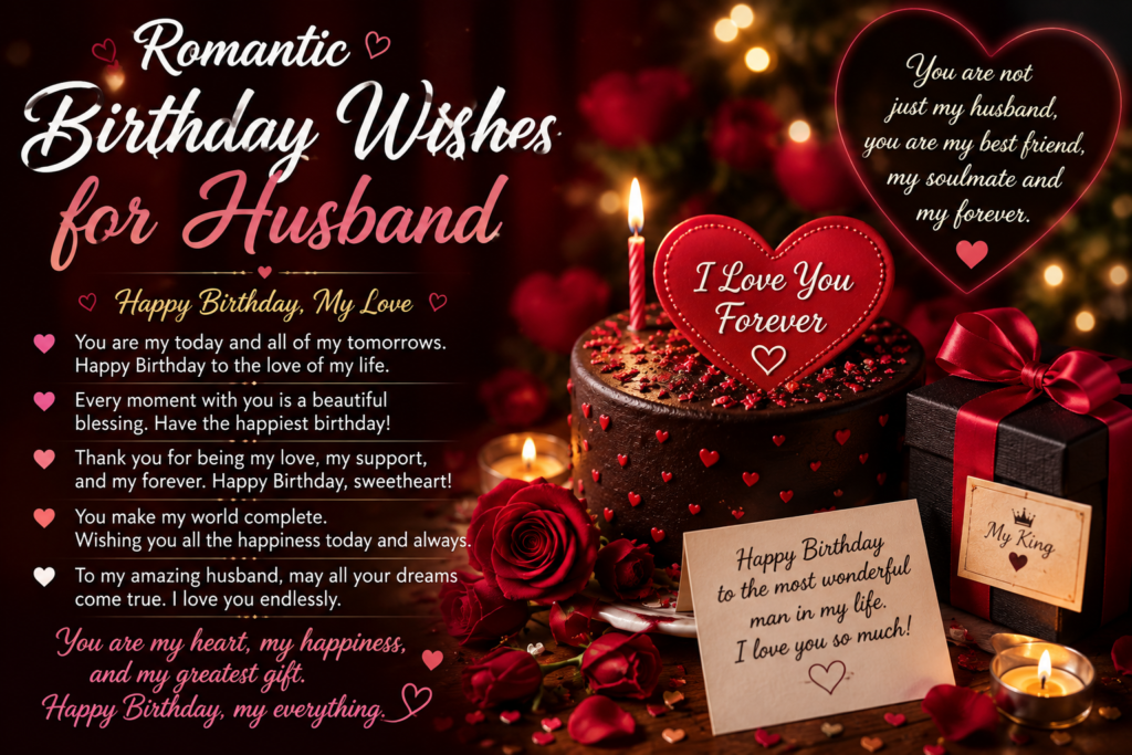 Romantic Birthday Wishes for Husband