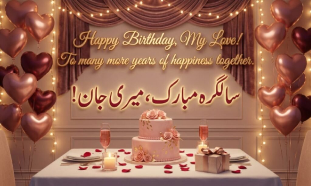 Romantic Birthday Wishes in English + Urdu