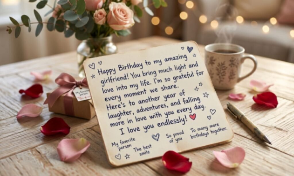 Romantic Happy Birthday Wishes for Girlfriend