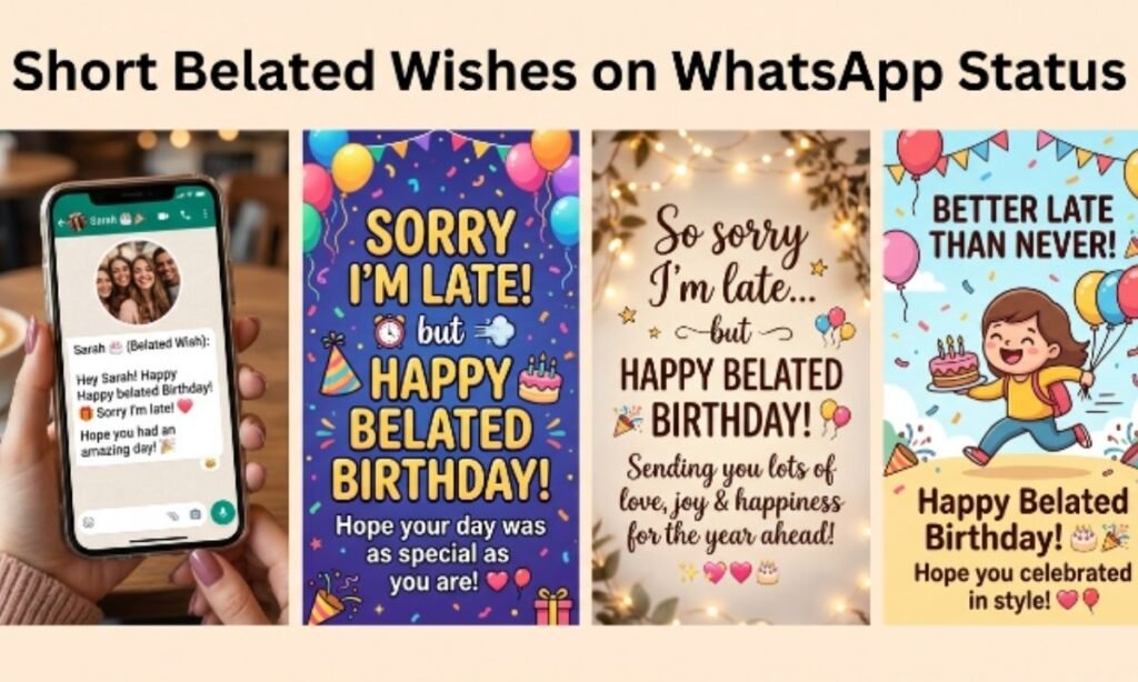 Short Belated Wishes — WhatsApp