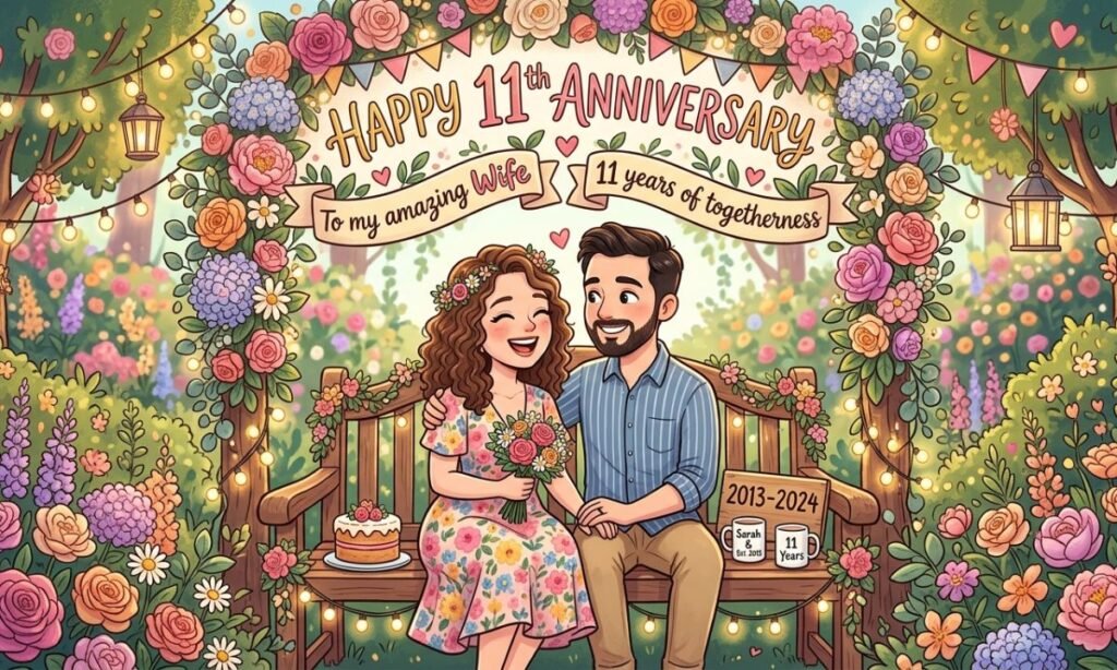 11th Wedding Anniversary Quotes for Wife