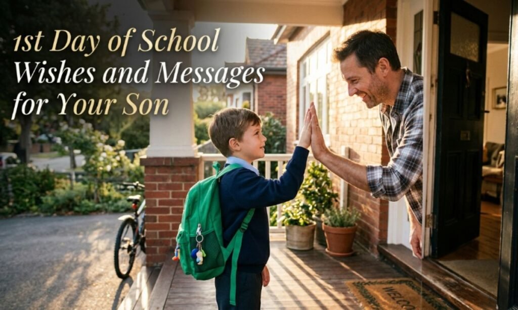 1st Day Of School Wishes & Messages For Your Son