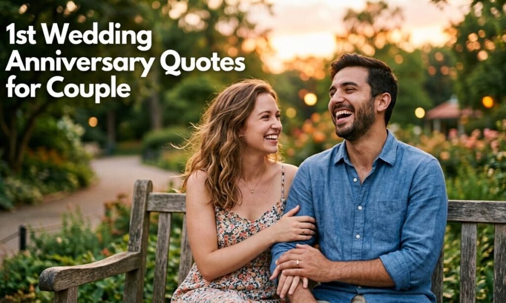 1st Wedding Anniversary Quotes for Couple