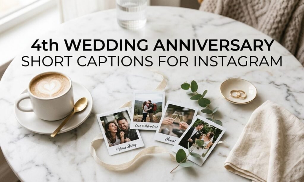 4th Wedding Anniversary Short Captions For Instagram