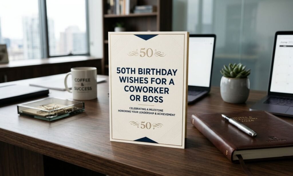 50th Birthday Wishes for a Coworker or Boss