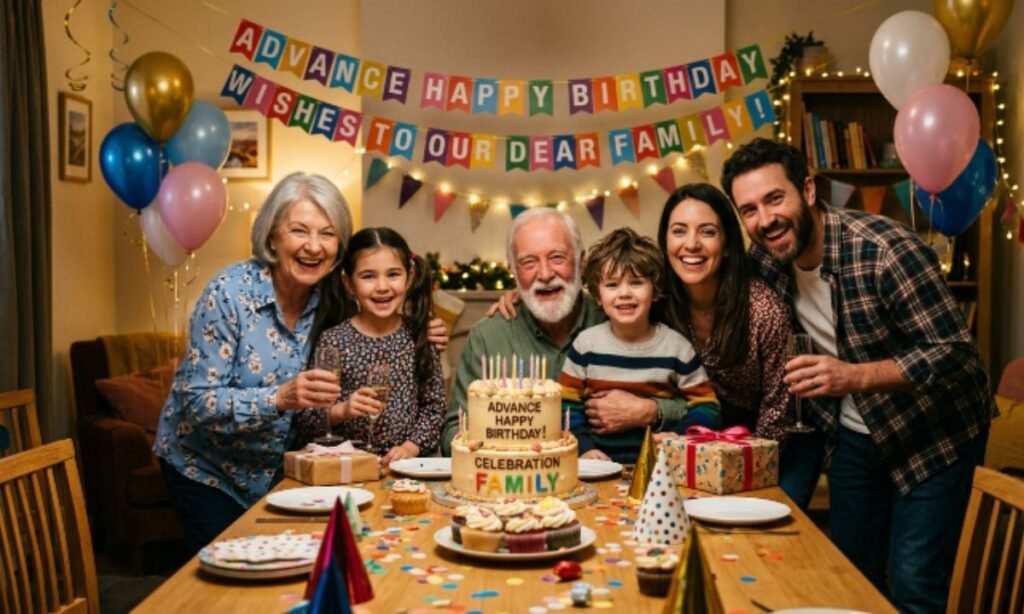 Advance Happy Birthday Wishes for Family