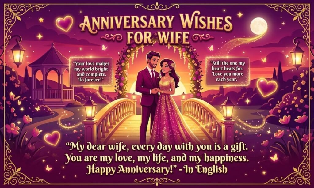 Anniversary Wishes for Wife Quotes in English