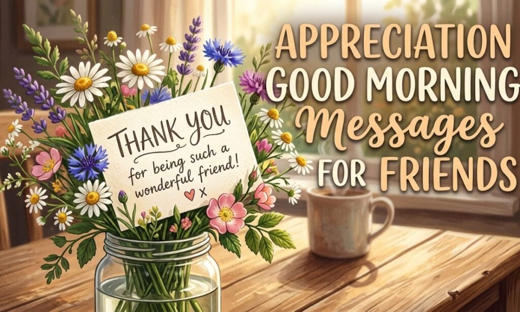 Appreciation Good Morning Messages For Friends