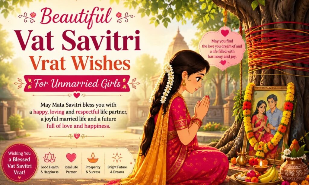 Beautiful Vat Savitri Vrat Wishes For Unmarried Girls