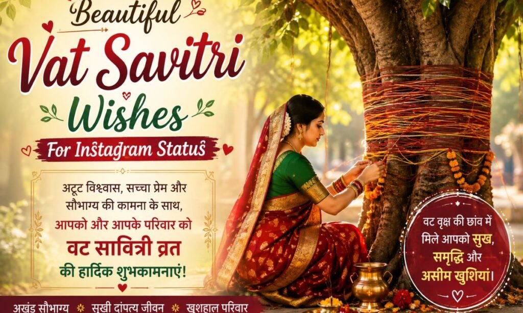 Beautiful Vat Savitri Wishes For Instagram Status