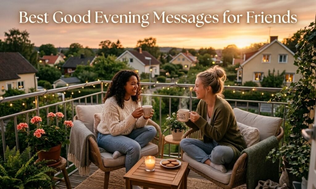 Best Good Evening Messages For Friends Make Their Evening Special