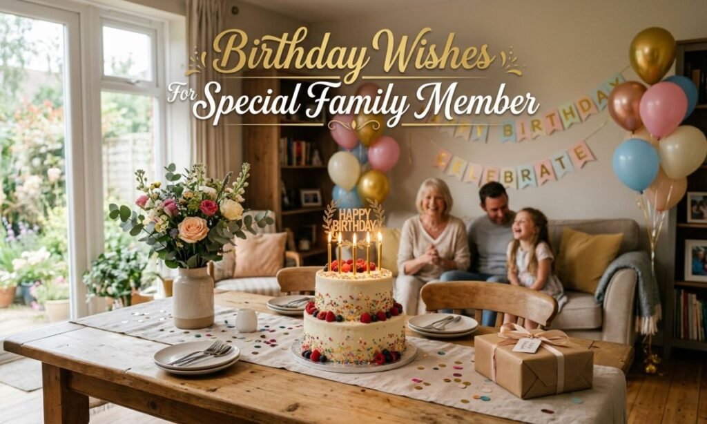 Birthday Wishes For Special Family Member (MomDadSibling)