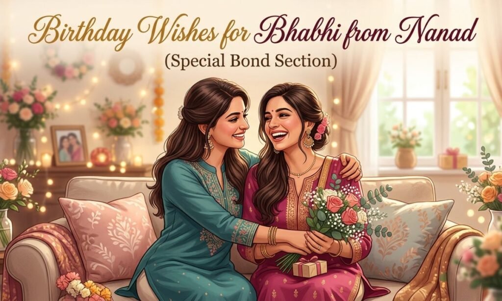 Birthday Wishes for Bhabhi from Nanad (Special Bond Section)