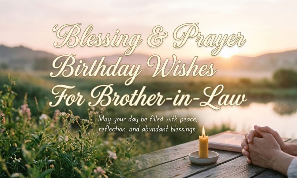 Blessing & Prayer Birthday Wishes For Brother-in-Law