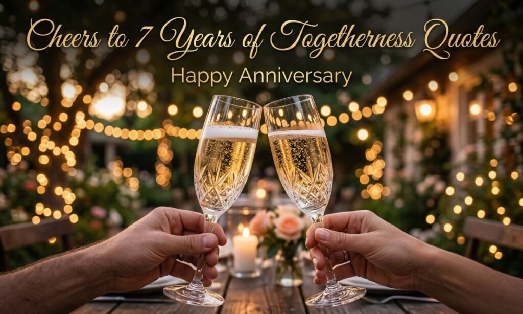 Cheers to 7 Years of Togetherness Quotes