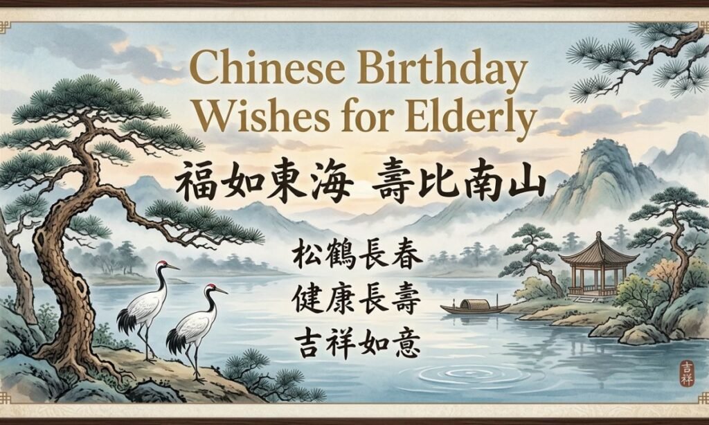 Chinese Birthday Wishes for Elderly