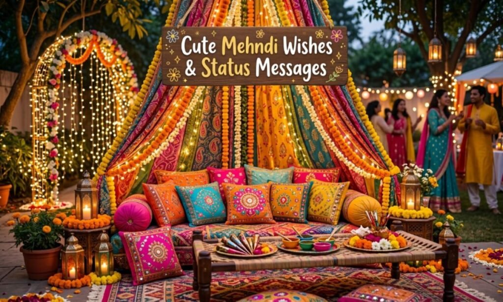 Cute Mehndi Wishes & Status Messages